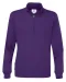 SWEATER HALF ZIP UNISEX - GOTS GECERTIFICEERD Paars