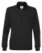 SWEATER HALF ZIP UNISEX - GOTS GECERTIFICEERD Zwart