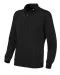 SWEATER HALF ZIP UNISEX - GOTS GECERTIFICEERD Zwart