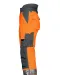 6514 GEVOERDE SIGNALISATIEREGENBROEK EN ISO 20471 KLASSE 2 Oranje