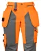 6519 SIGNALISATIE BROEK MET KNIEZAKKEN EN SPIJKERKZAKKEN EN ISO 20471 KLASSE 2 DAMES Oranje/zwart