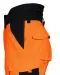 6514 GEVOERDE SIGNALISATIEREGENBROEK EN ISO 20471 KLASSE 2 Oranje/zwart